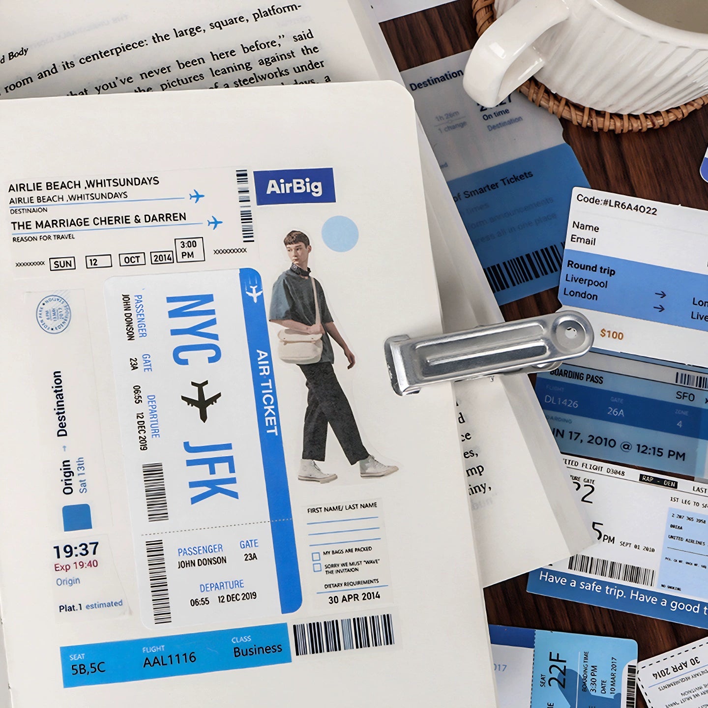 Daily Life Journal Stickers Set