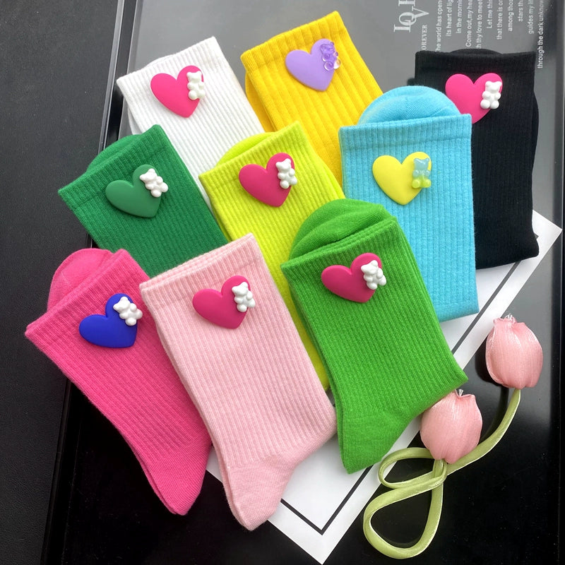 Candy Color Novelty Socks