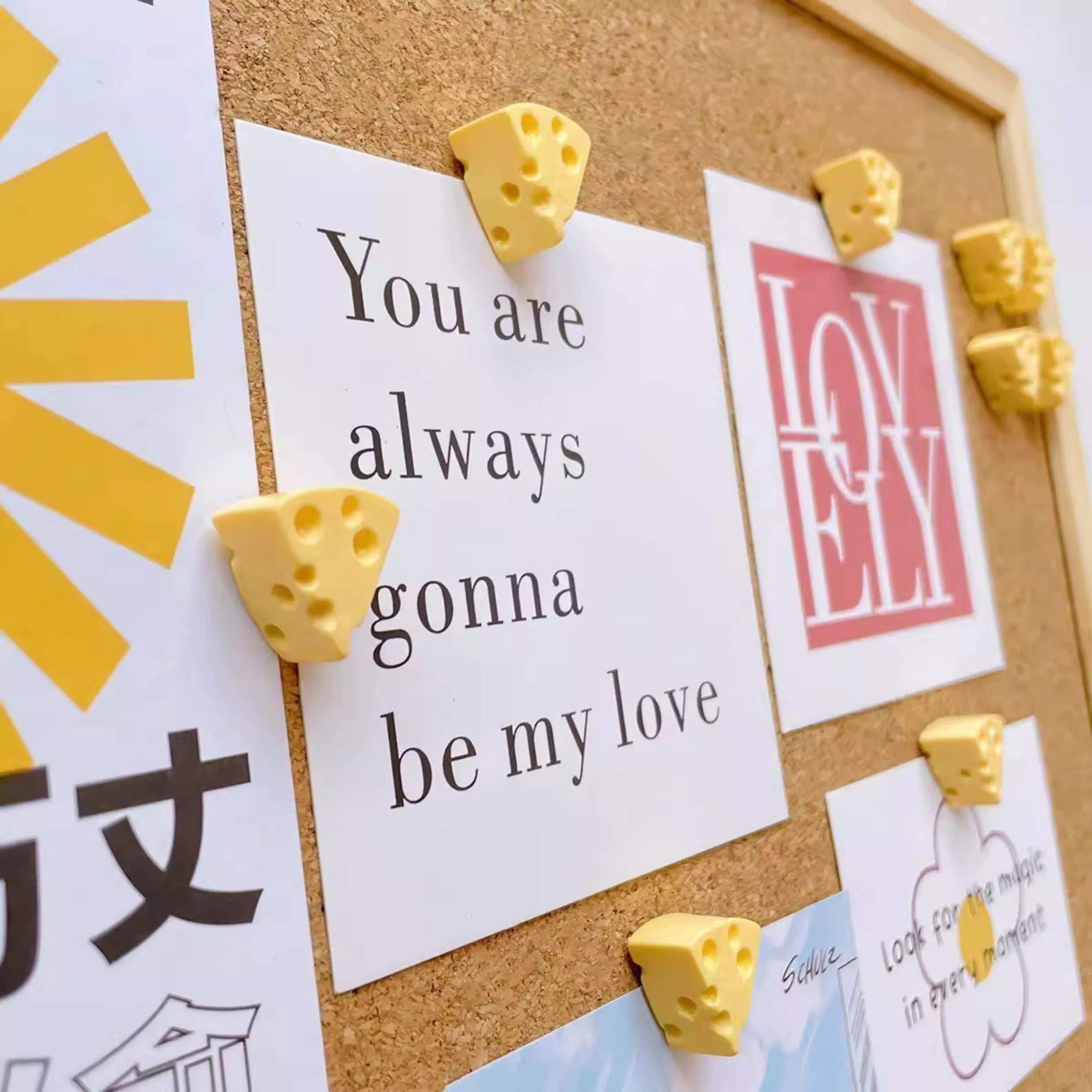 Cheese Wedge Push Pins Set