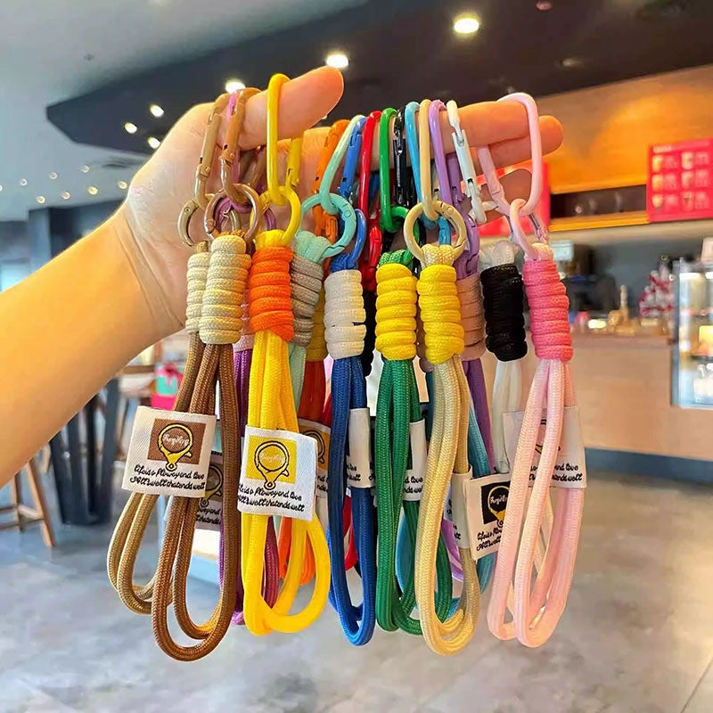 Handwoven Macaron Keychain