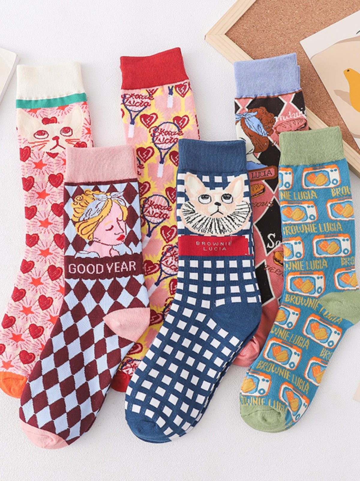 Retro Comic Book Socks