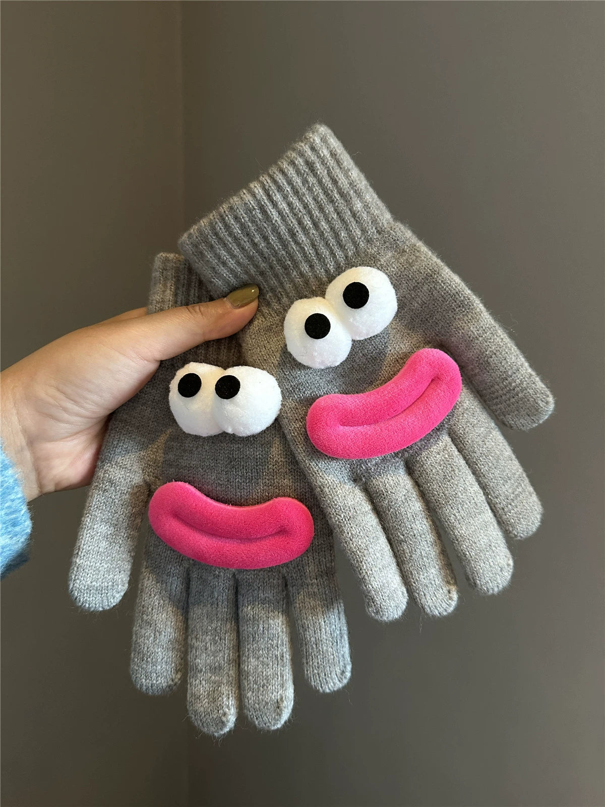 Googly Finger Wool Gloves