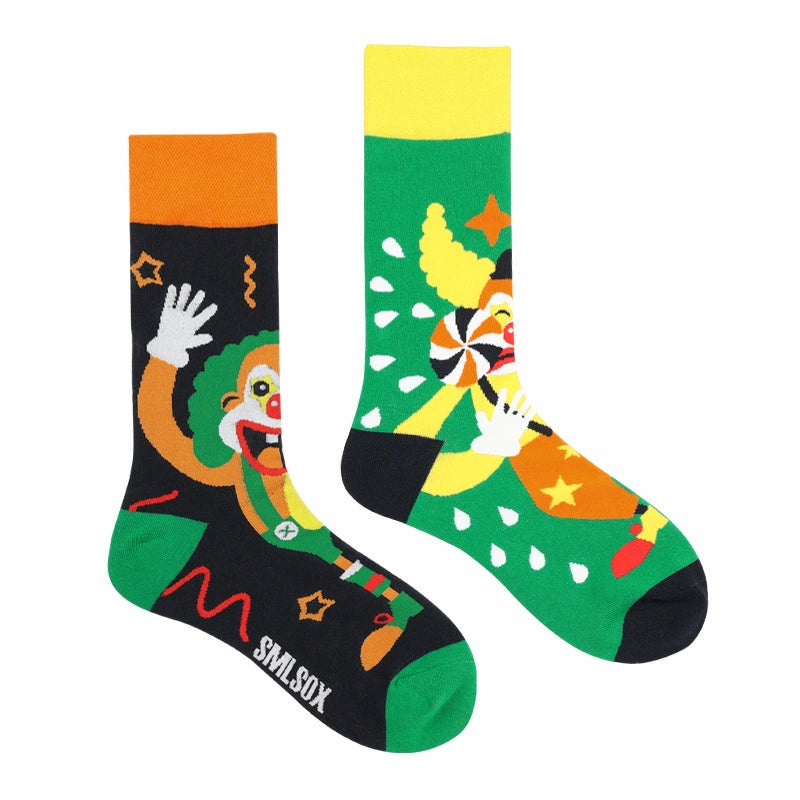Mismatched Streetwear Crew Socks