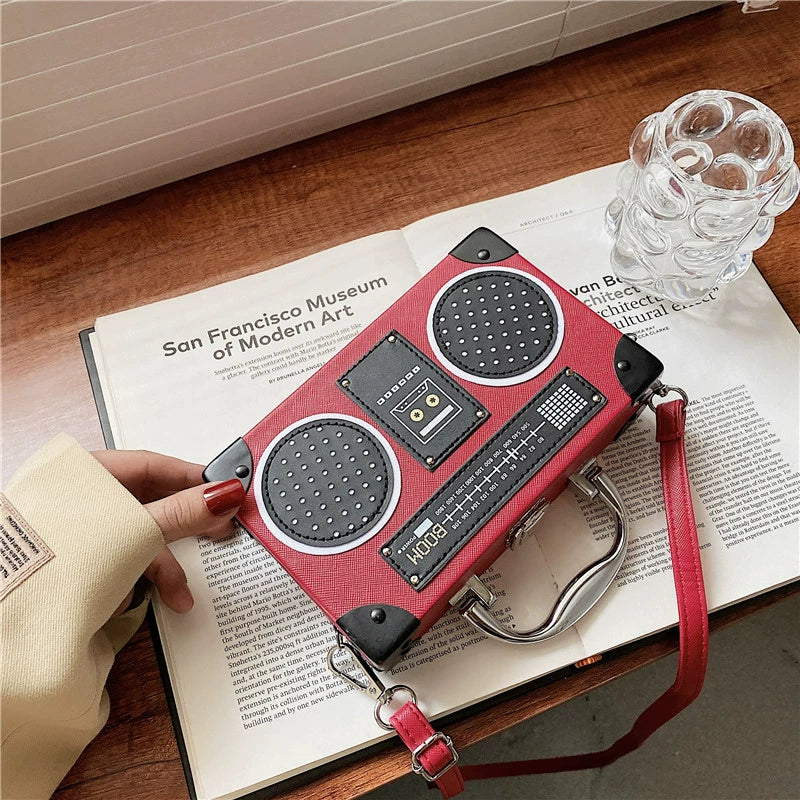 Retro Boombox Crossbody Bag