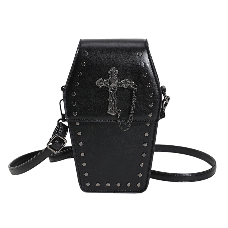 Dark Gothic Cross Phone Bag