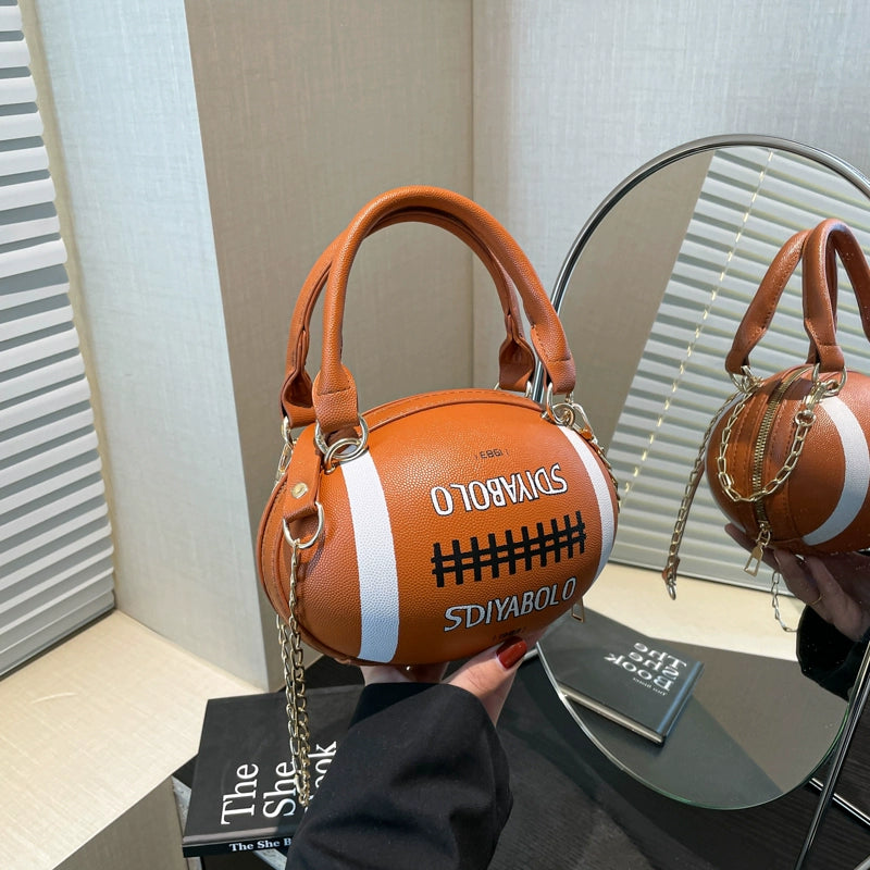 Rugby Ball Crossbody Bag
