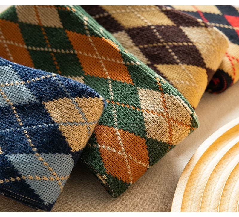 British Preppy Style Knee High Socks