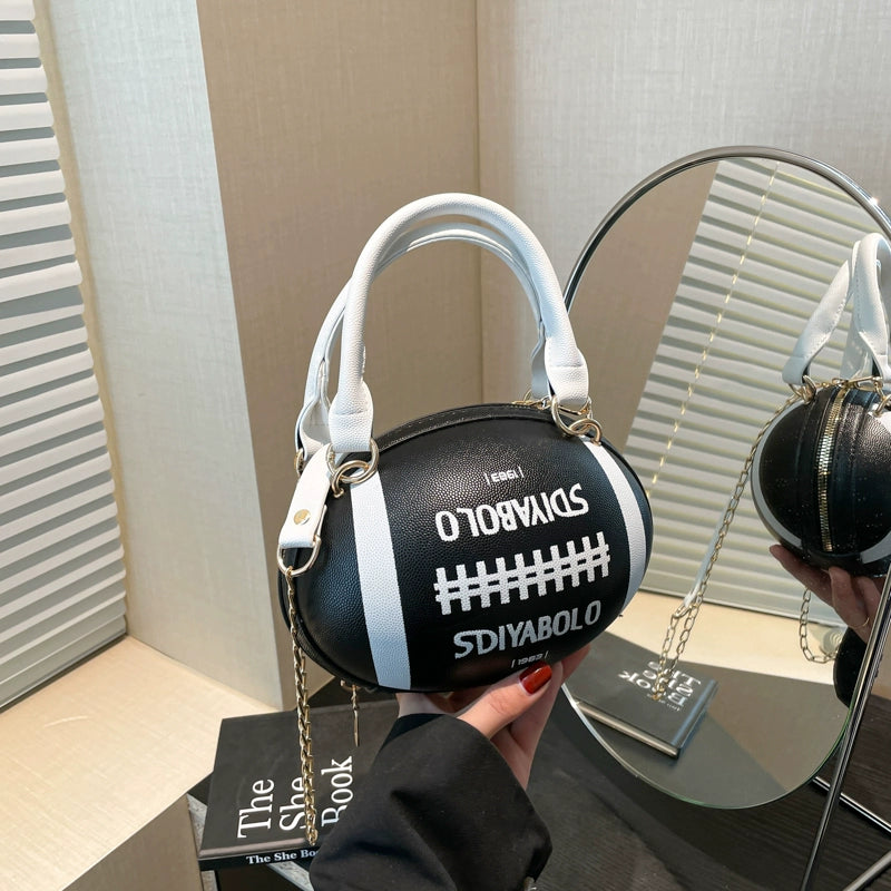 Rugby Ball Crossbody Bag