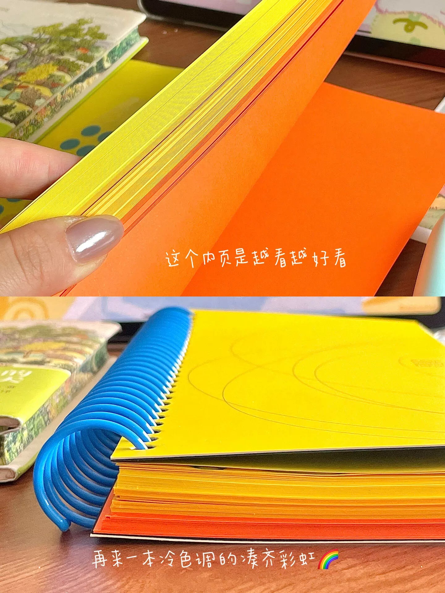 A6 Colorful Spiral Bound Thick Journal