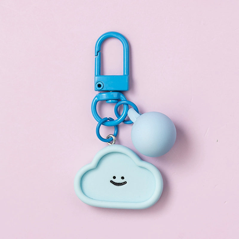 Macaron Smiley Face Keychain