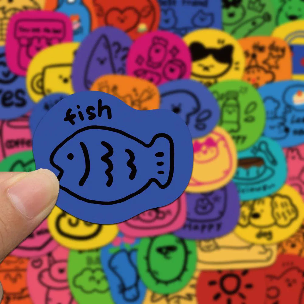 Cartoon Emoji & Doodle Stickers