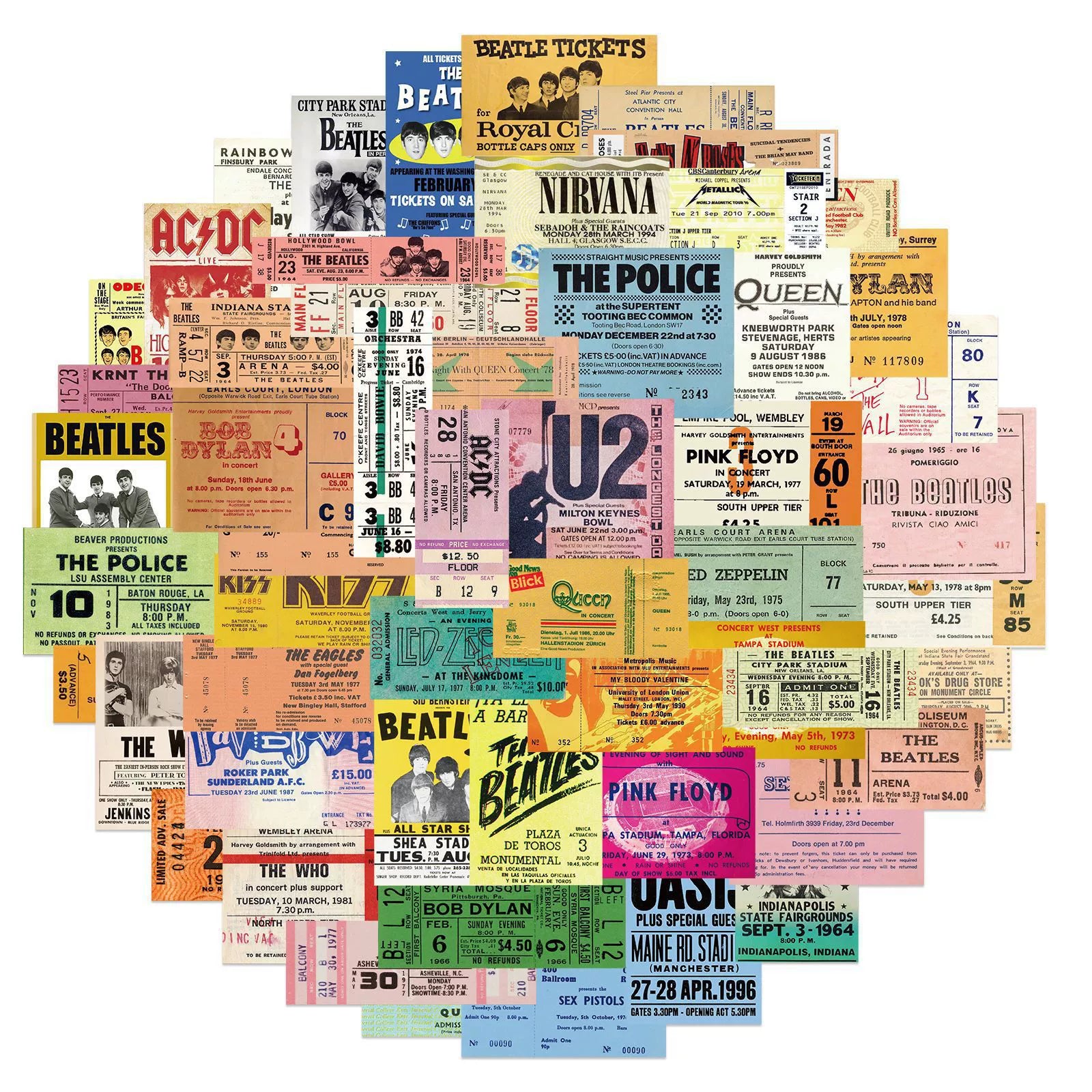 Vintage Ephemera Sticker Collection