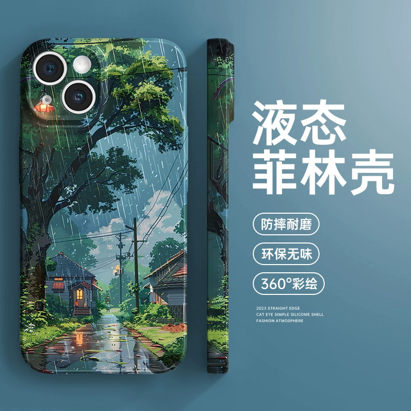 Japanese Rainy Street Phone Case