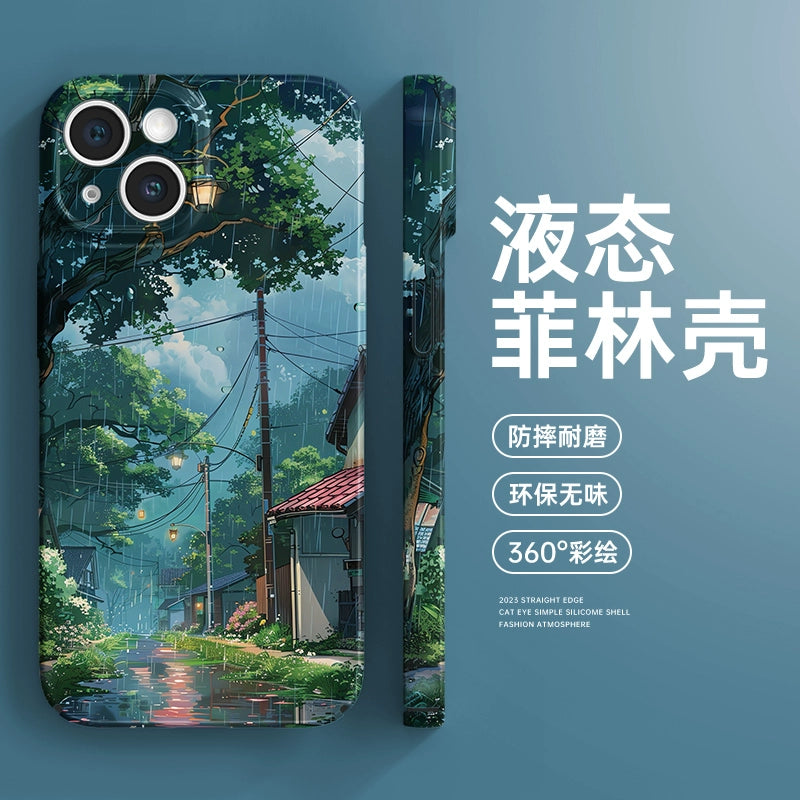 Japanese Rainy Street Phone Case