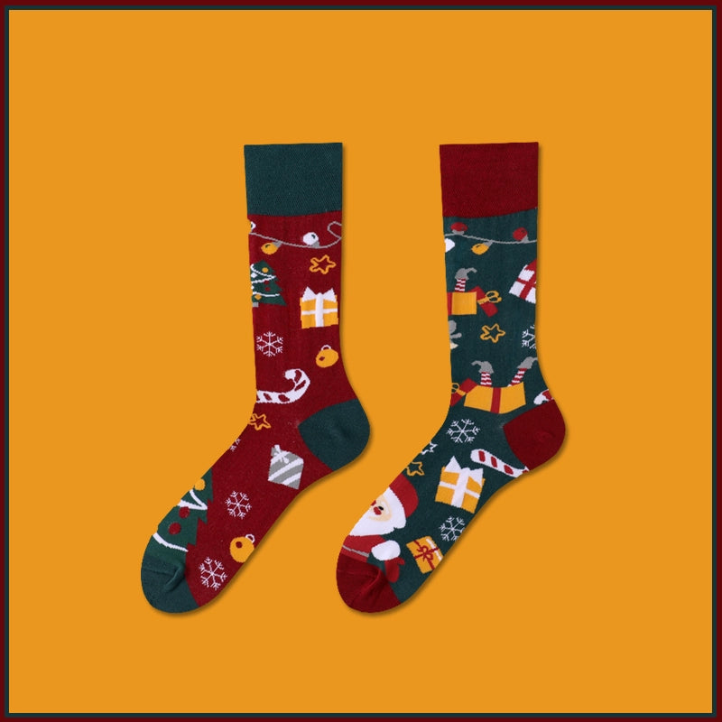 Mismatched Novelty Crew Socks