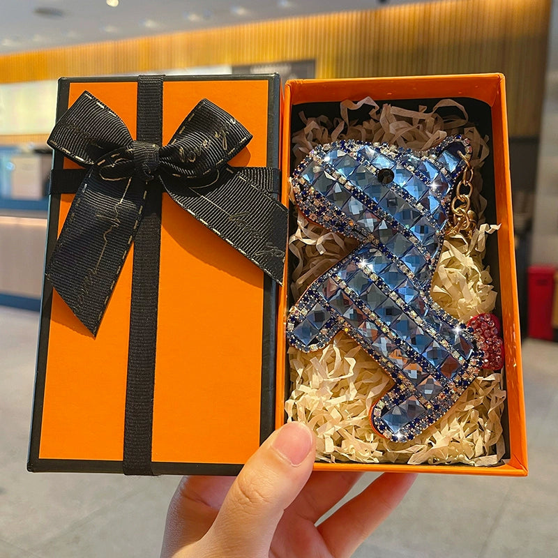 Full-diamond Pony Keychain