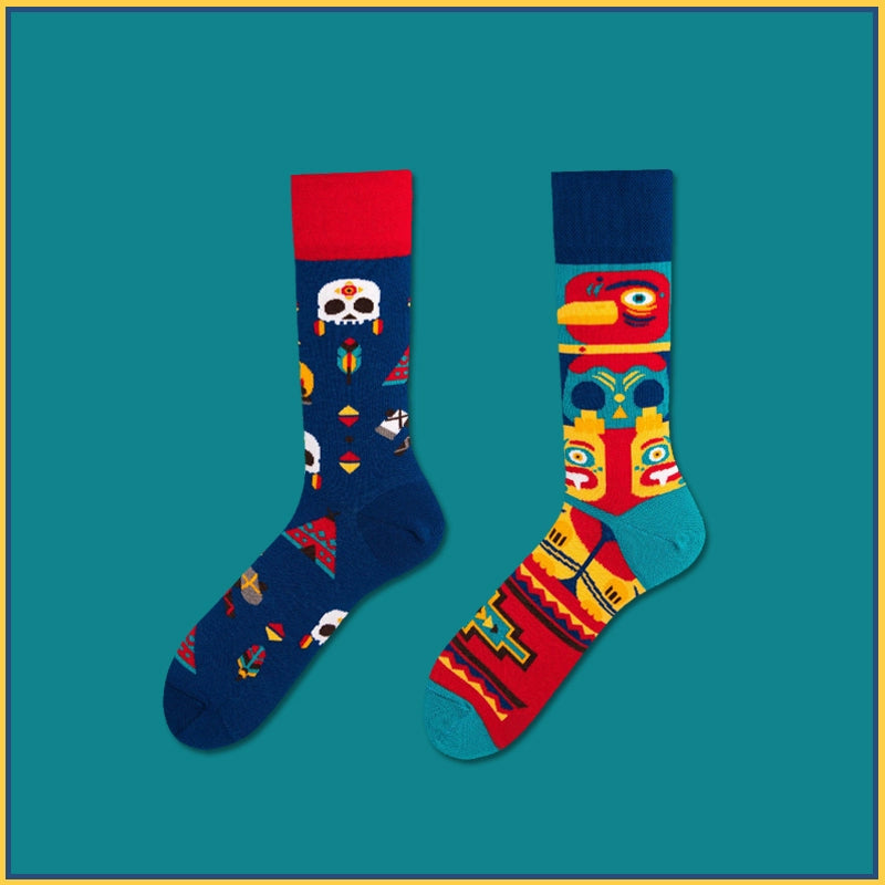 Mismatched Novelty Crew Socks