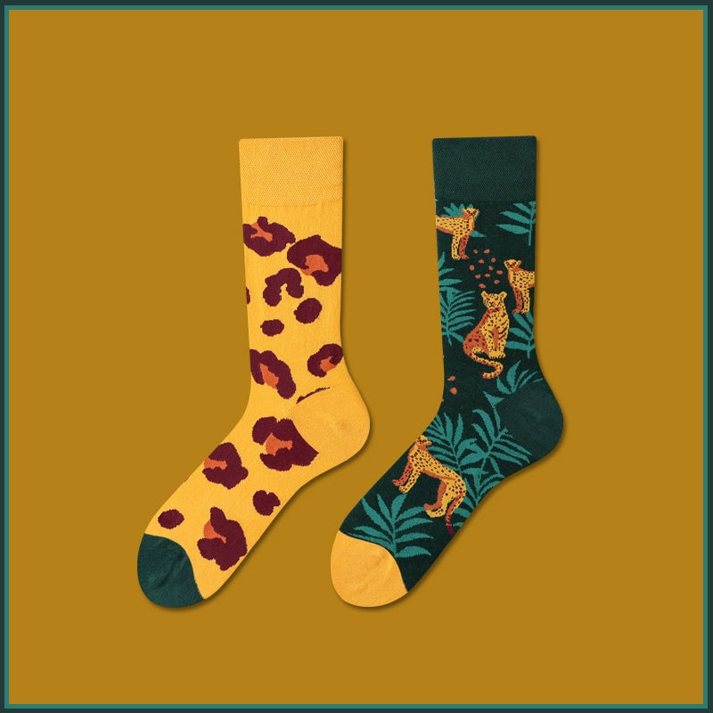 Mismatched Novelty Crew Socks