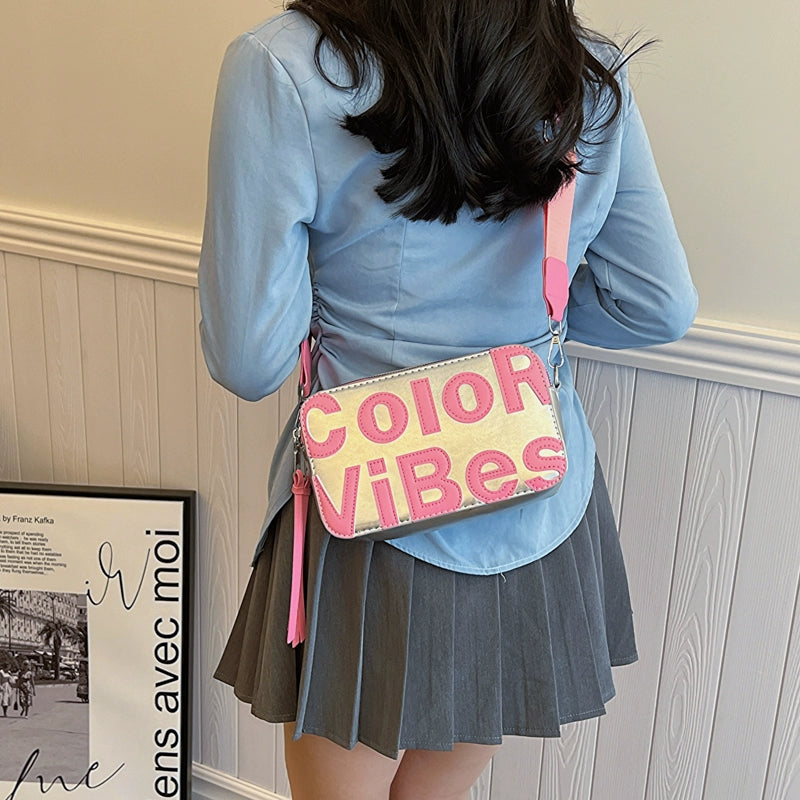 Color Vibes Camera Crossbody Bag