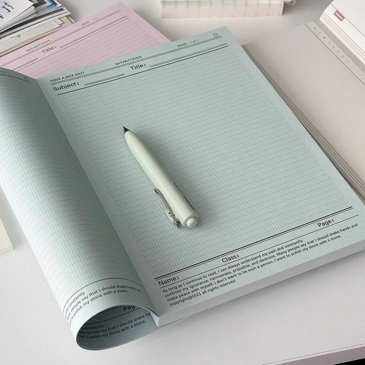 Inspirational Grid Notebook