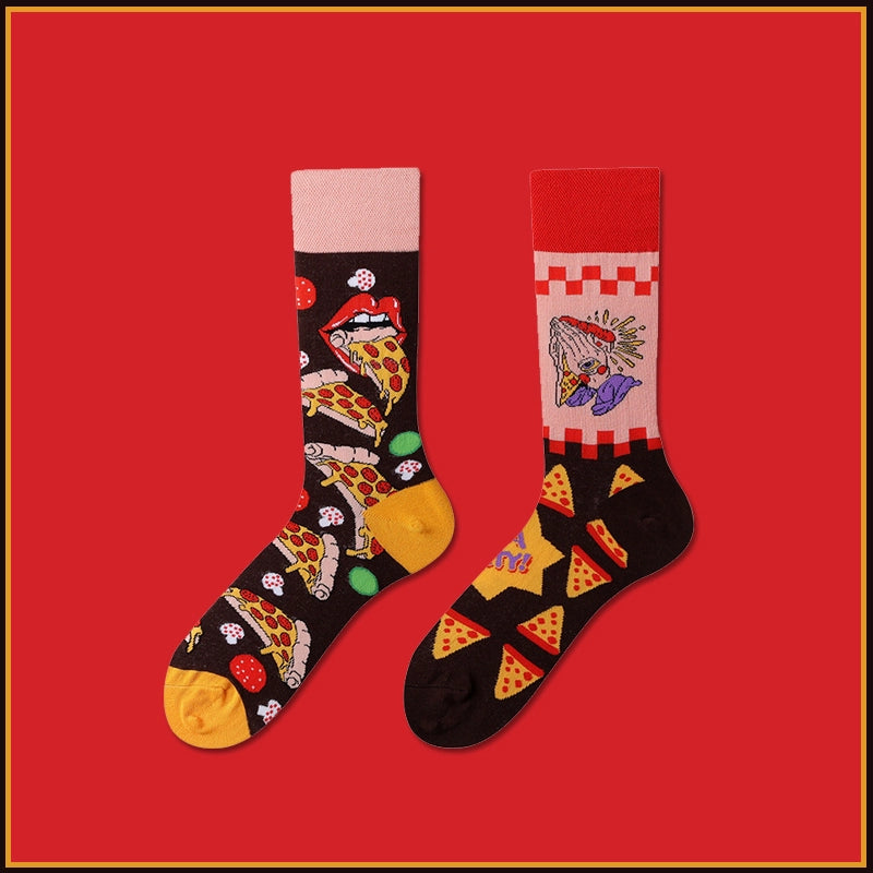 Mismatched Novelty Crew Socks