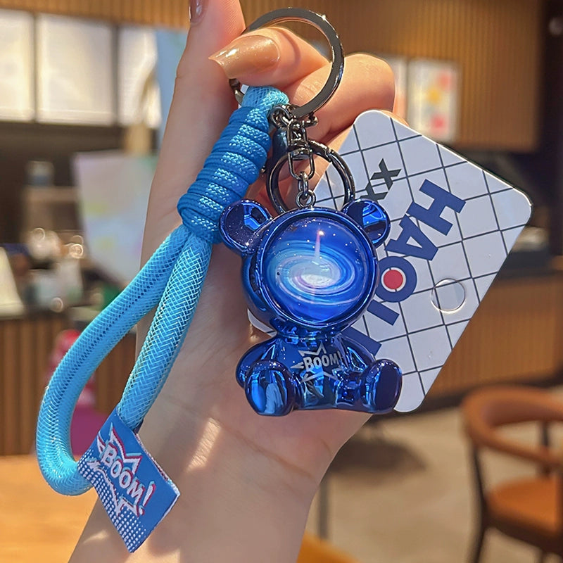Galaxy Space Bear Keychain