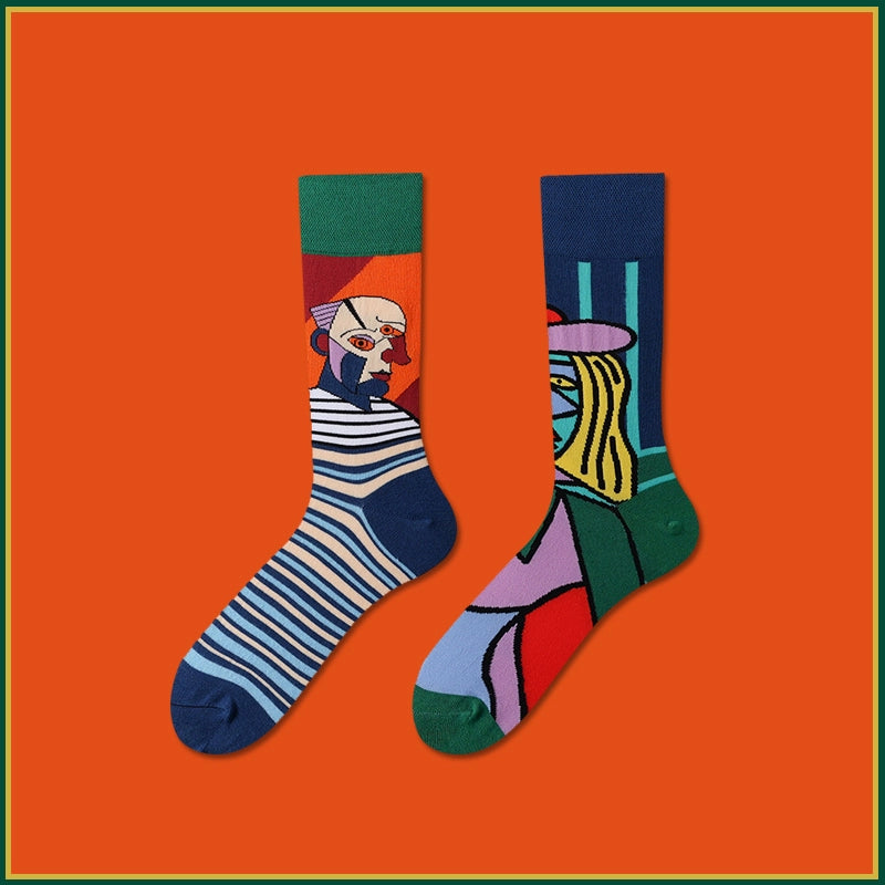 Mismatched Novelty Crew Socks