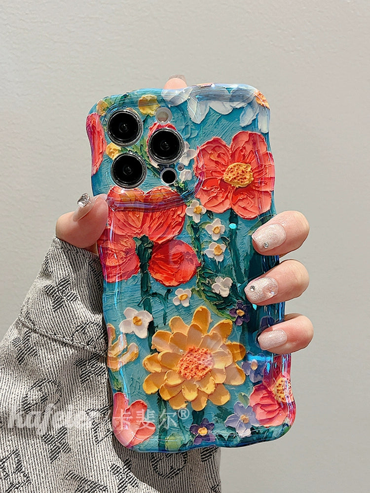 Oil Painting Flower Phone Case