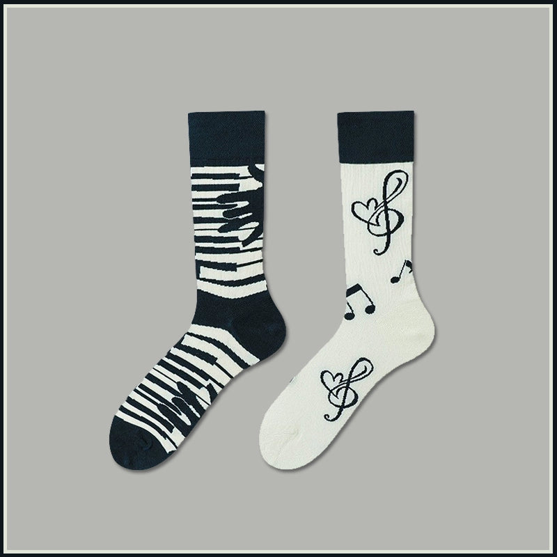 Mismatched Novelty Crew Socks