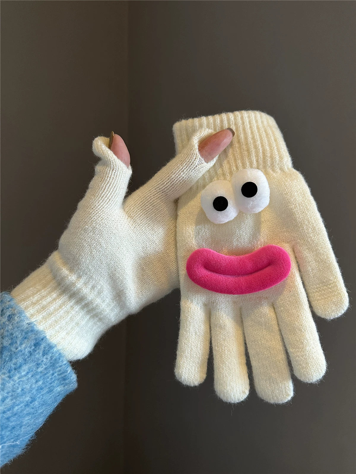 Googly Finger Wool Gloves