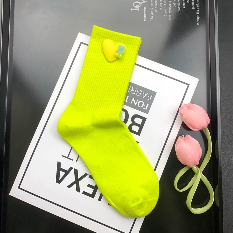 Candy Color Novelty Socks