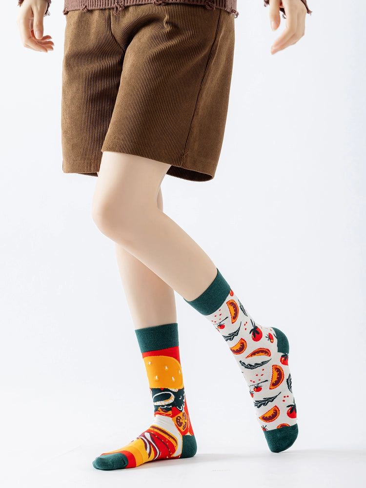 Mismatched Food Pair Socks