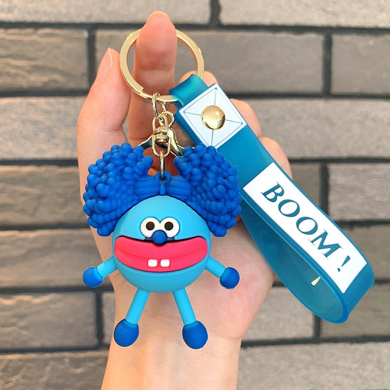 Ugly Cute Silly Face Keychain