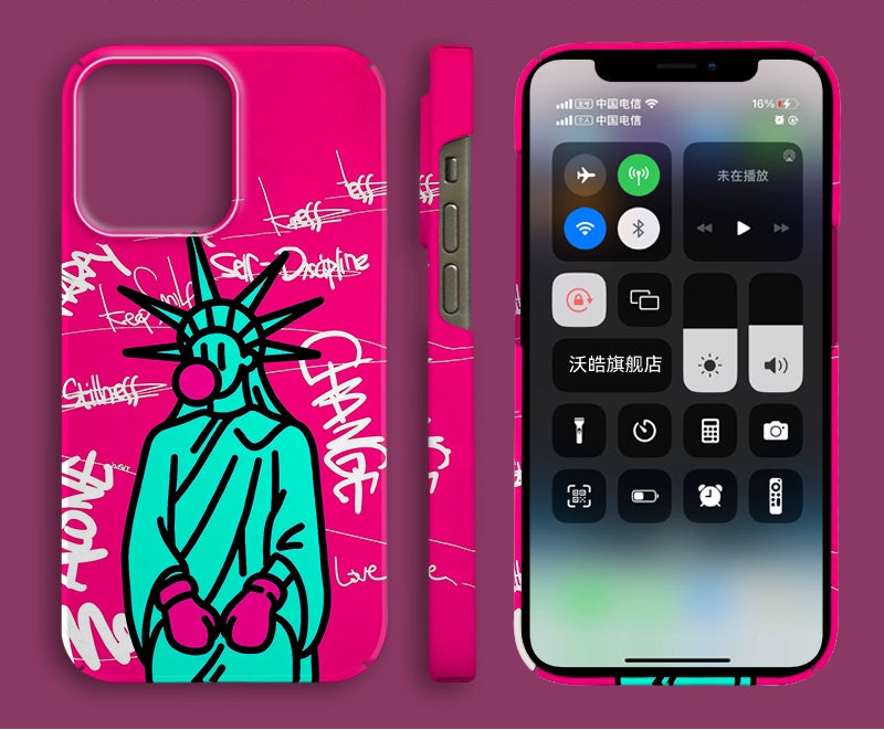 Cartoon Statue of Liberty Phone Case