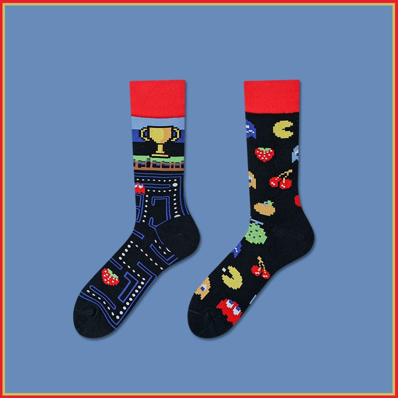 Mismatched Novelty Crew Socks