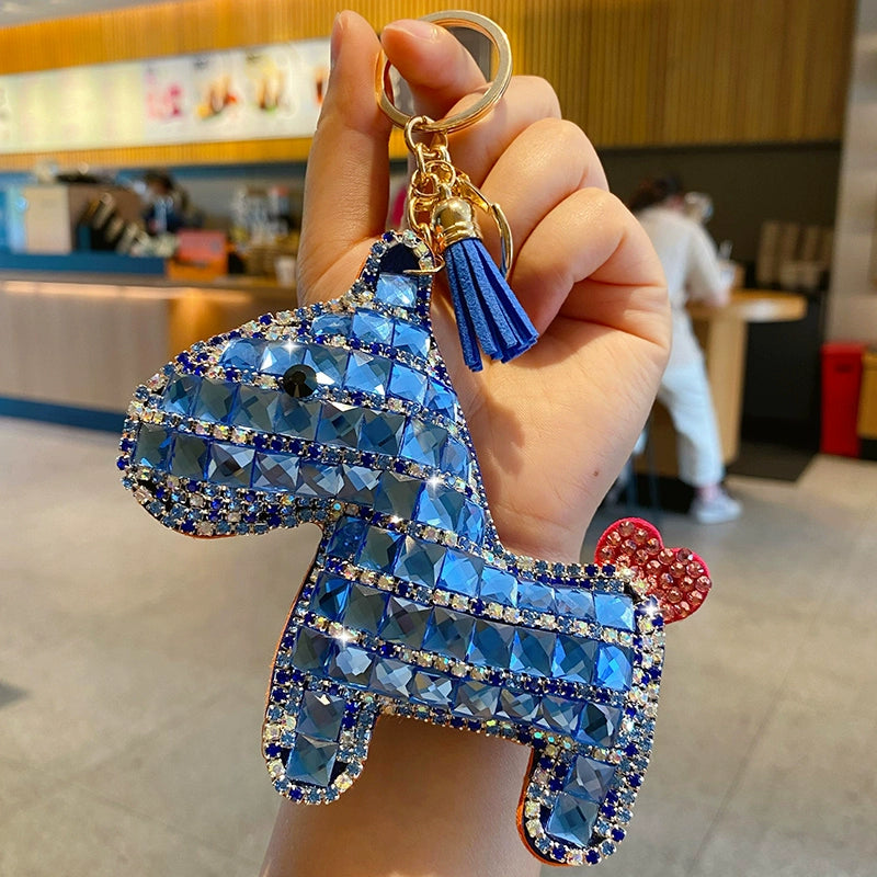 Full-diamond Pony Keychain