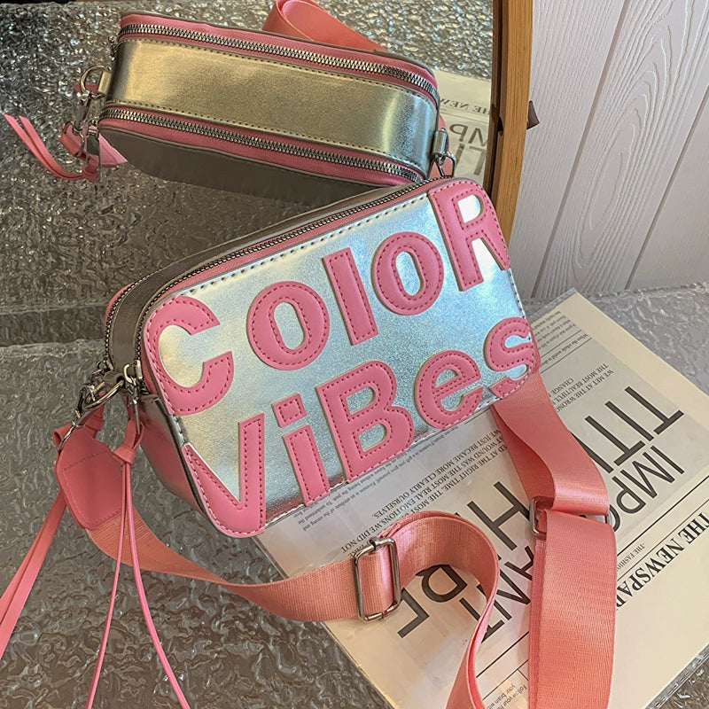 Color Vibes Camera Crossbody Bag