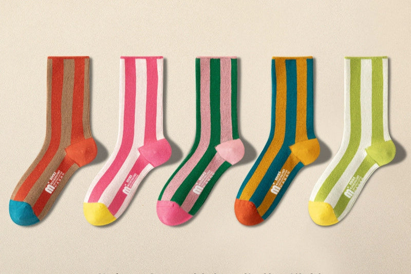 Vibrant Fashion Striped Socks