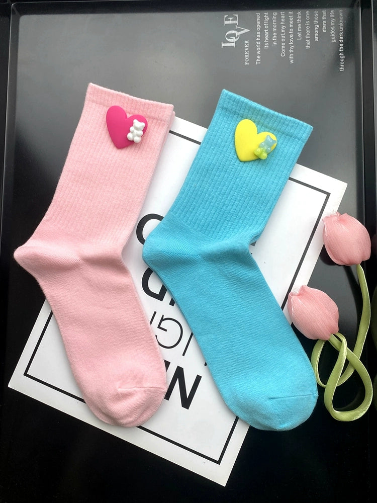 Candy Color Novelty Socks