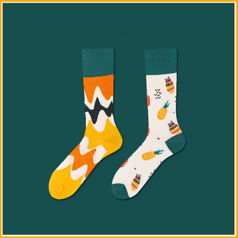 Mismatched Novelty Crew Socks