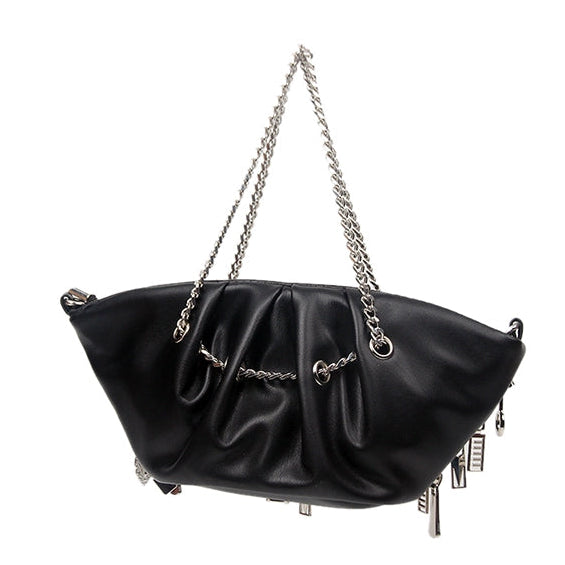 Cyberpunk Zipper Hobo Bag