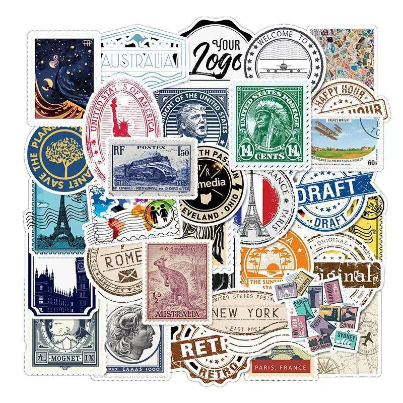 Vintage Ephemera Sticker Collection