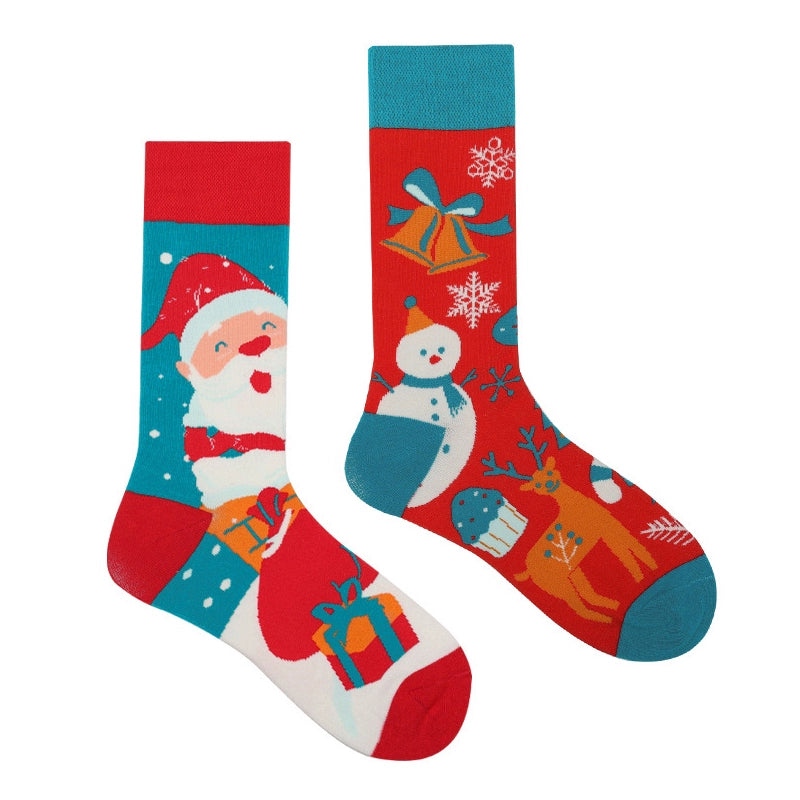 Mismatched Streetwear Crew Socks