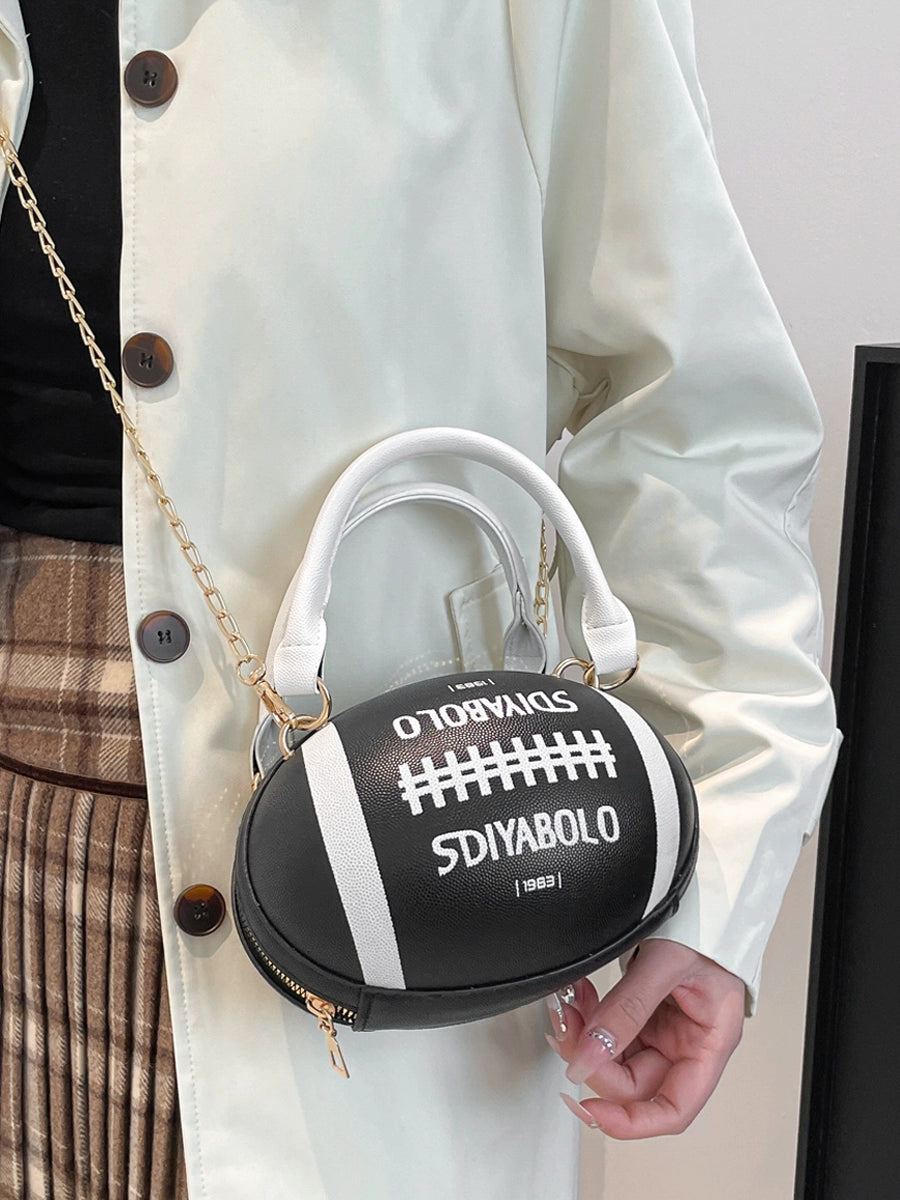 Rugby Ball Crossbody Bag