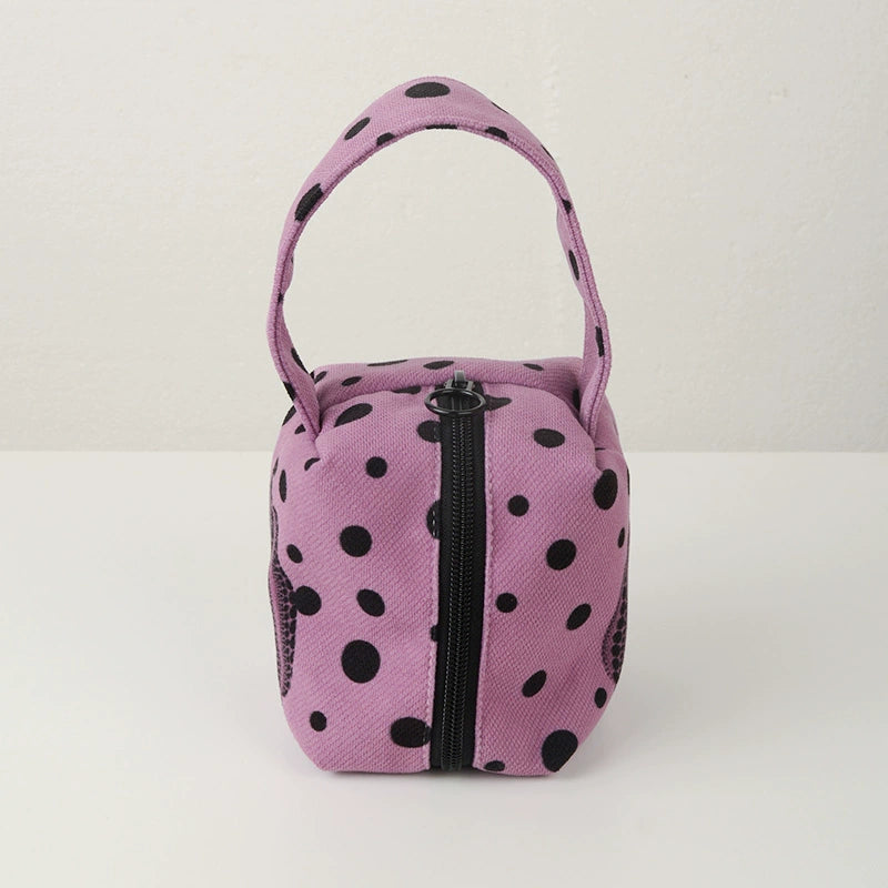 Polka Dot Pumpkin Mini Handbag