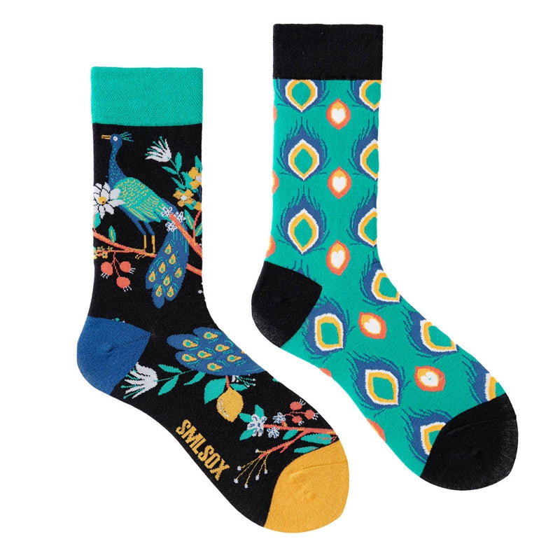 Mismatched Streetwear Crew Socks