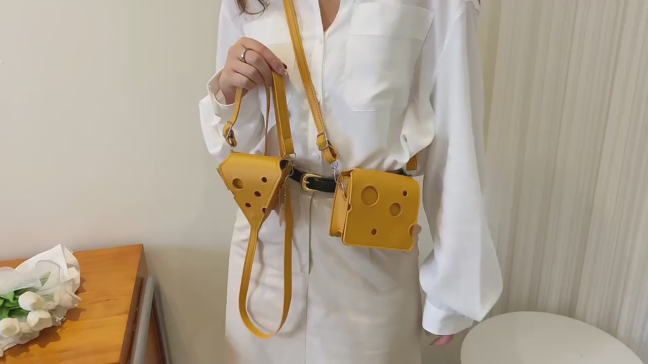 Cheese Wedge Mini Crossbody Bag