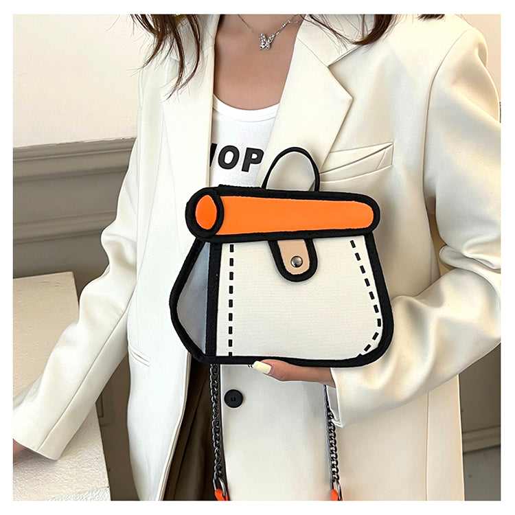 Doodle Sketch Crossbody Bag