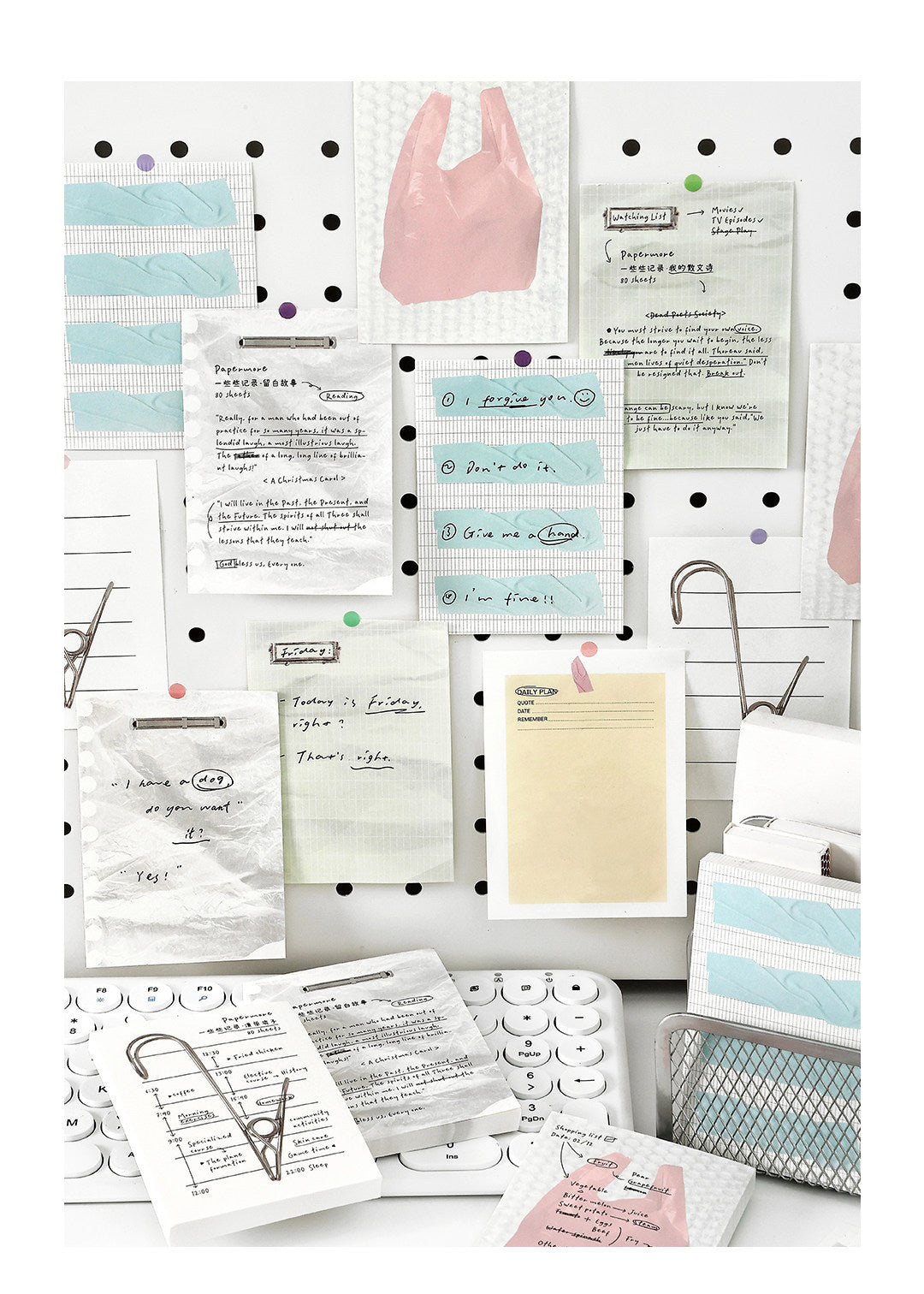 Vintage Dopamine Memo Pad Set