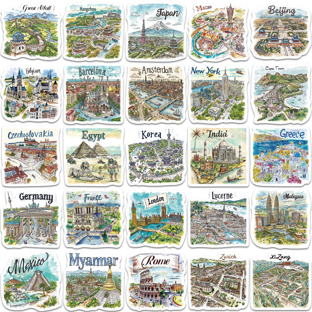 World Travel Sticker Pack